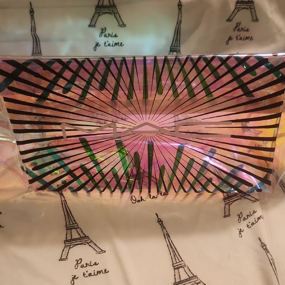 MAC Pink and Black Cosmetic Bag